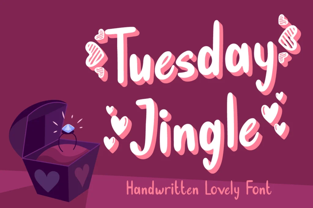 24 Beautiful Romantic Fonts to Celebrate Love All Year Long | ResourceFlix Tuesday Jingle – Lovely Font