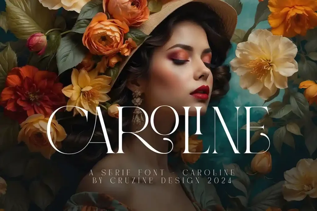 24 Beautiful Romantic Fonts to Celebrate Love All Year Long | ResourceFlix Caroline Luxury Serif