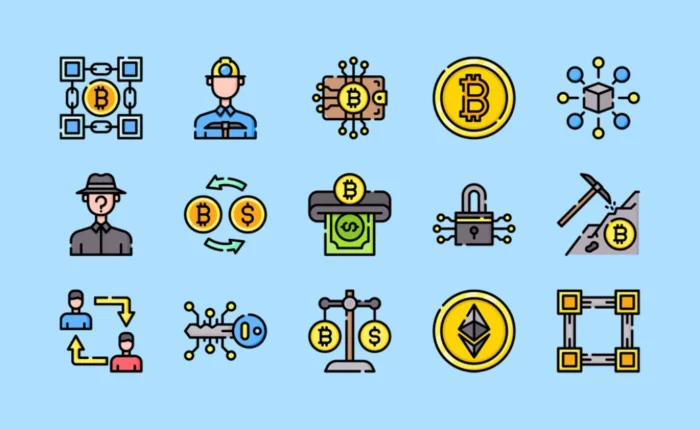 Free Crypto Blockchain Vector Icons - Image 2