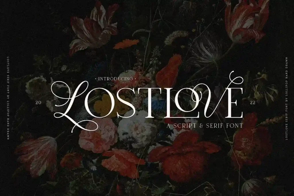 24 Beautiful Romantic Fonts to Celebrate Love All Year Long | ResourceFlix Lost Love font