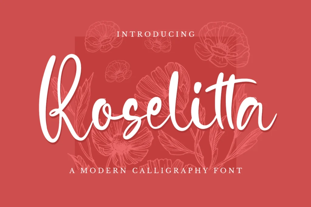 24 Beautiful Romantic Fonts to Celebrate Love All Year Long | ResourceFlix Roselitta – Wedding Font