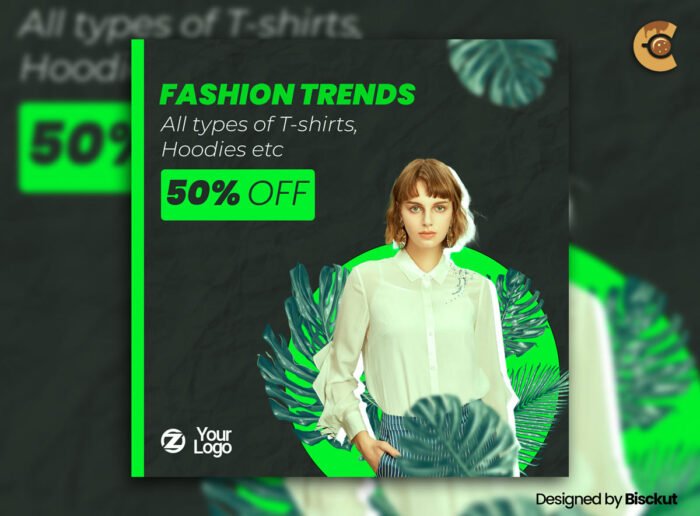 Stylish apparel promotional flyer template for fashion brands, boutiques, and clothing stores