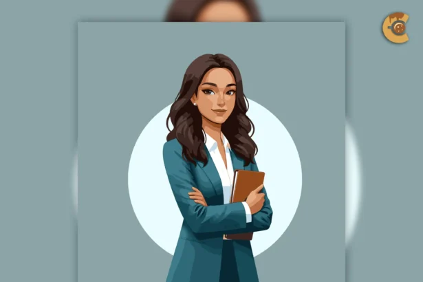 Professional Business Woman Vector Illustration