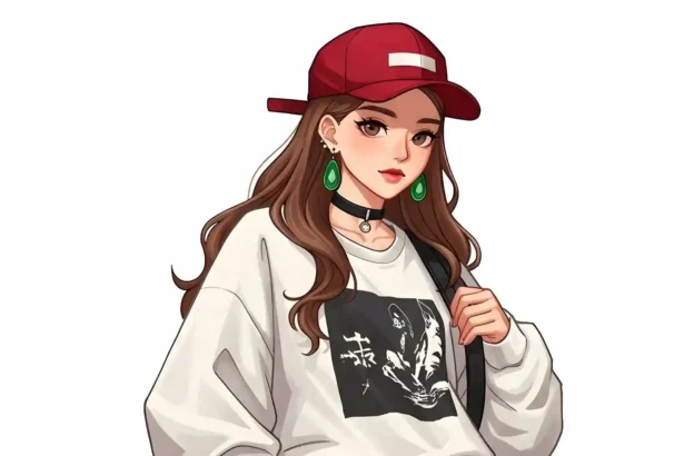 Anime Style Girl Wallpaper