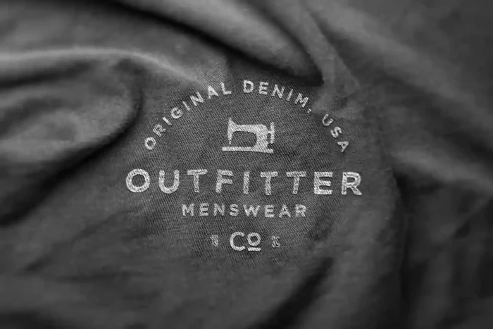 Free fabric texture design mockup for branding, textile patterns, and print previews.