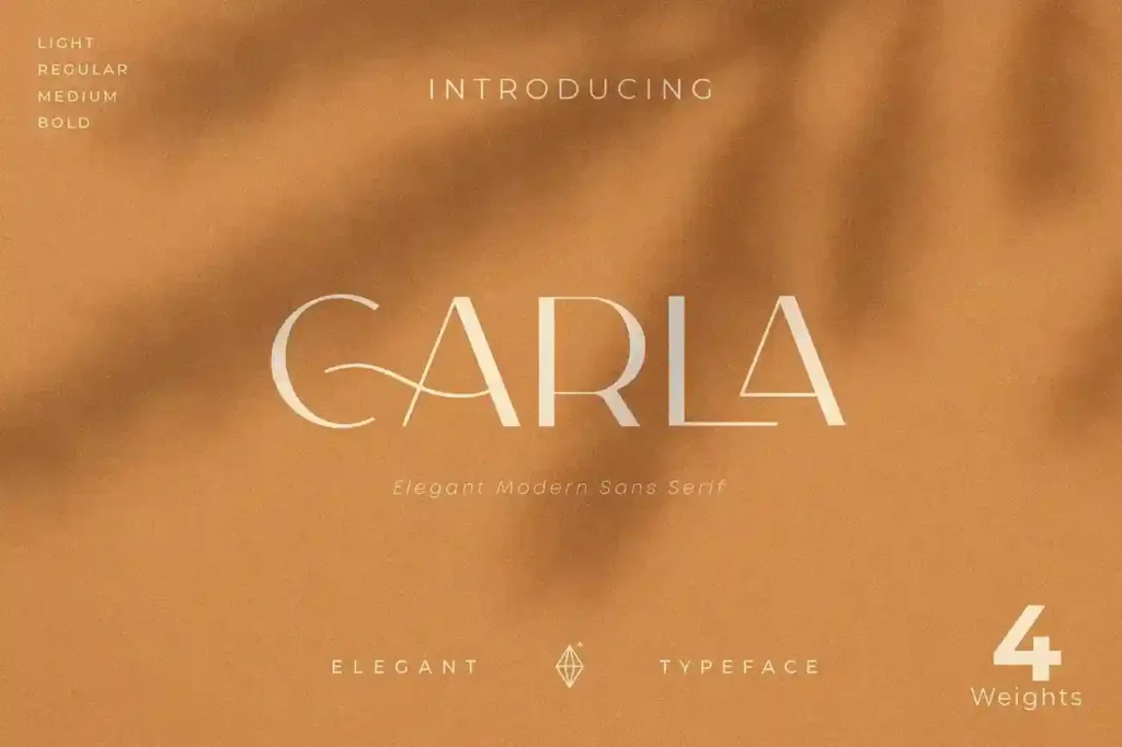 24 Beautiful Romantic Fonts to Celebrate Love All Year Long | ResourceFlix Carla sans - romantic font