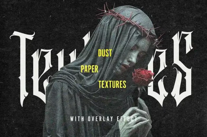 Free dust particles overlay textures for vintage, grunge, and cinematic effects in designs.
