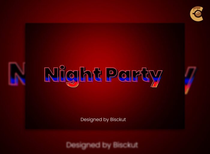 Neon Glow Party Text Effect for vibrant, glowing typography in event flyers, posters, and more.