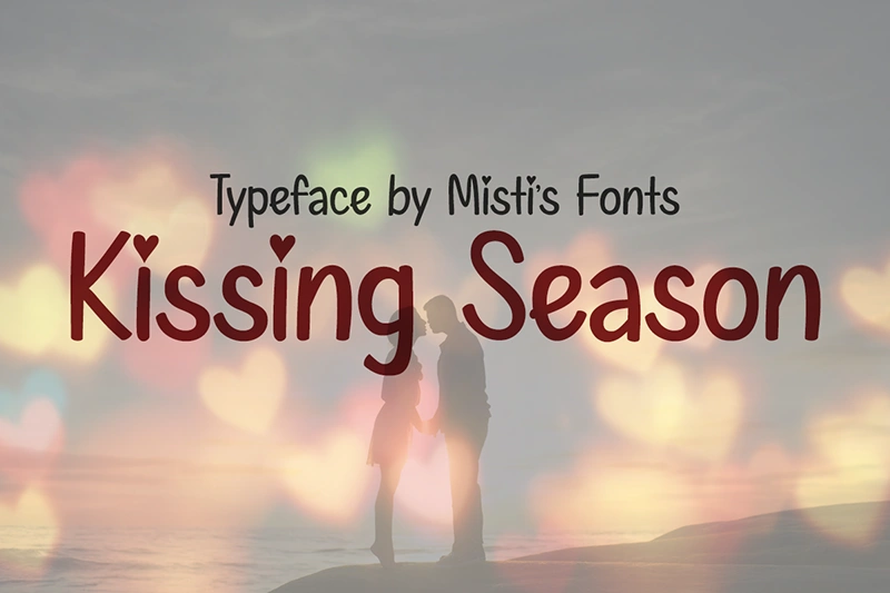 24 Beautiful Romantic Fonts to Celebrate Love All Year Long | ResourceFlix Kissing Season