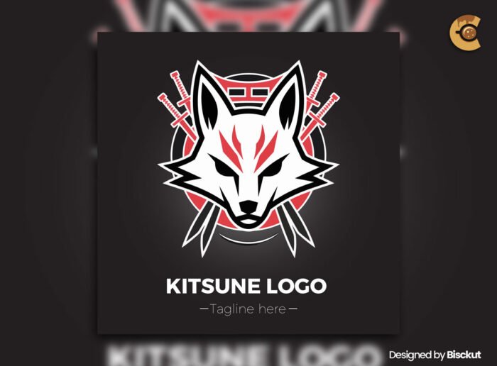 Free Kitsune Logo Vector Template