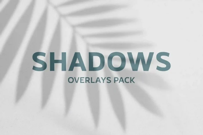 Realistic leaf shadows overlay for branding, social media, and photo edits.