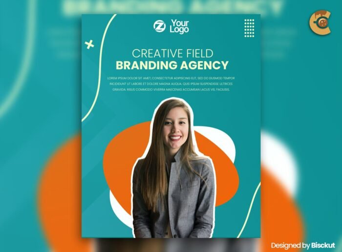 Free modern PSD flyer with corporate and branding design for business promotions and events.