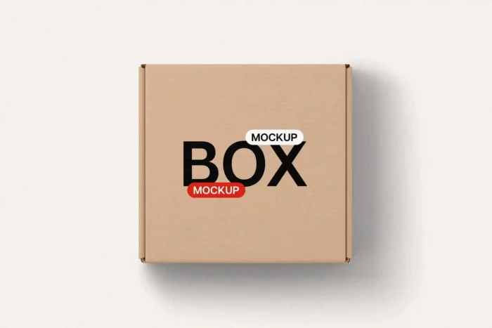 Free Package Box Mockup PSD