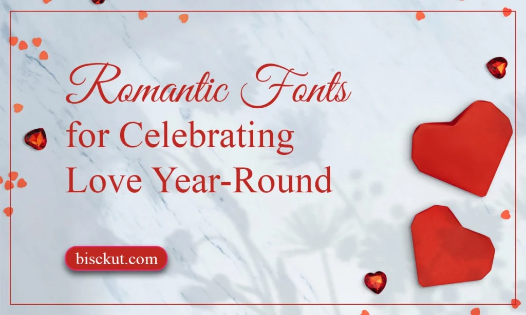 Top 24 Romantic Fonts for Celebrating Love Year-Round
