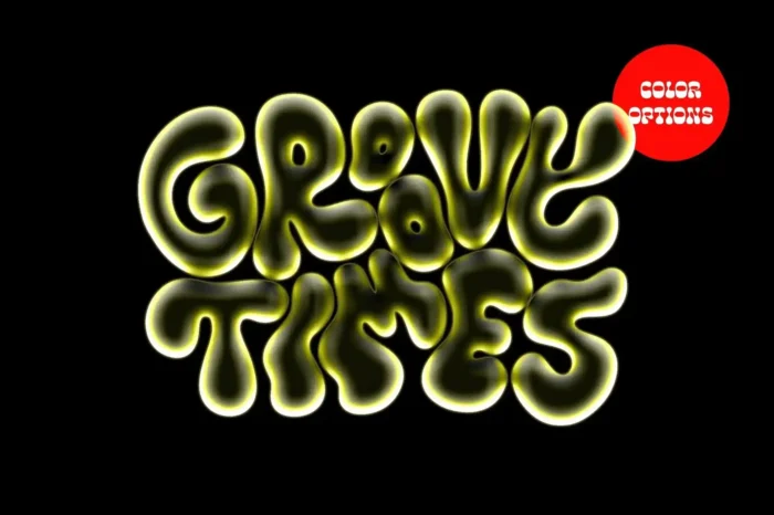 Free Soft Chrome Text Effect PSD for polished, reflective typography in modern designs.