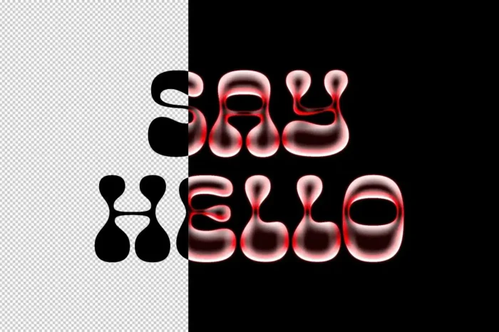 Free Soft Chrome Text Effect