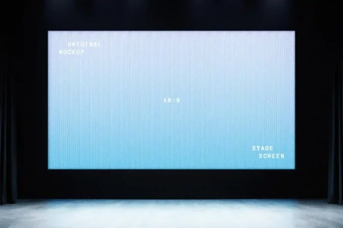 Free 16:9 Stage Screen Mockup - Image 2