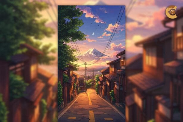 Japanese street anime wallpaper