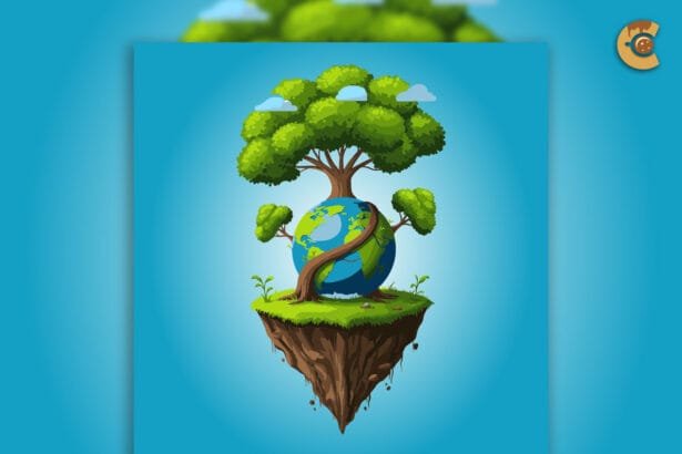 Eco-Friendly Earth Vector Illustration