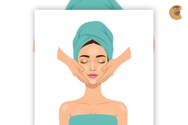 Free Spa Facial Massage Vector Illustration