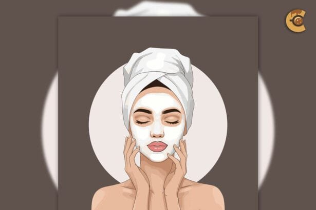 Free Beauty Spa Face Mask Vector Illustration