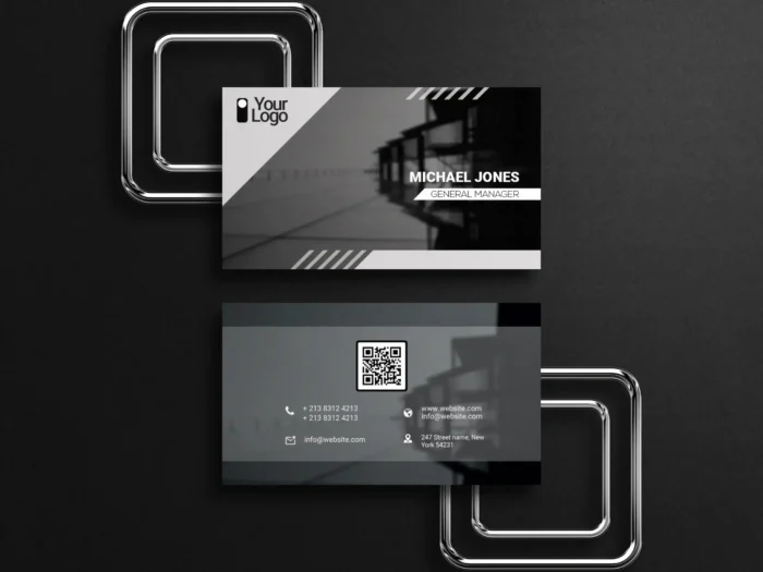 Black and White Business Card