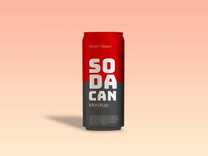 Free Soda Can Mockup for Stunning Drink Branding - Image 2