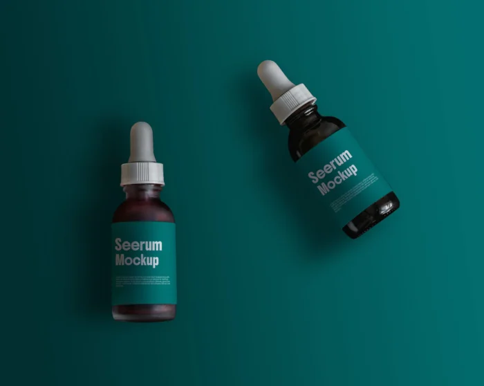 Free Serum Bottle Mockup PSD - Image 2