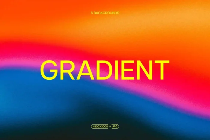 Glitchy abstract noisy gradient background with bold color transitions and textured noise.