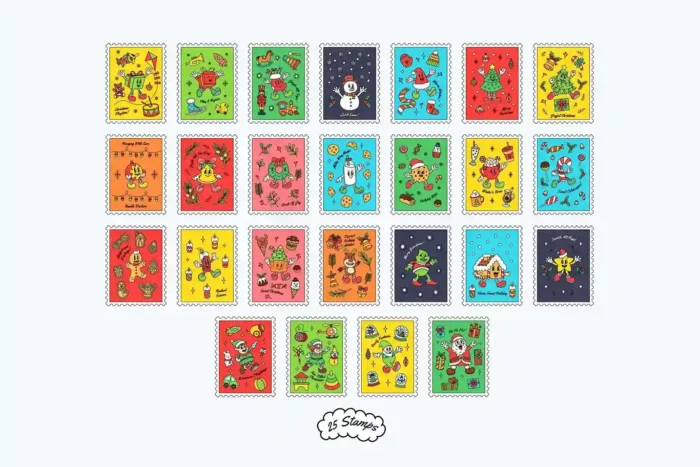 190+ Christmas illustrations pack - Image 6