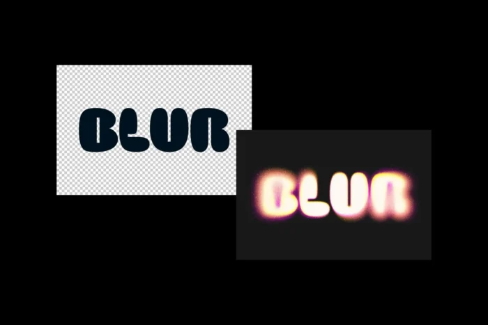 Before and after view of glam sparkles blur text effect showing glowing, blurred Y2K-style transformation. Select 84 more words to run Humanizer.