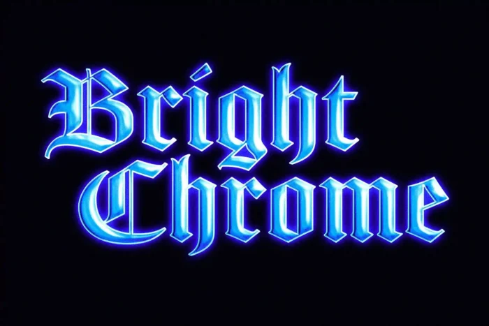 Free Gothic Chrome Text Effect - Image 2