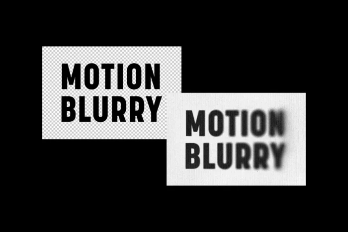 Side Blur Paper Text Effect