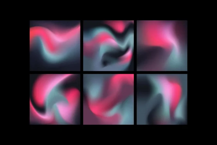 Free Soft Gradient Textures – 6 dreamy backgrounds with vibrant flowy blends, perfect for modern creative designs.