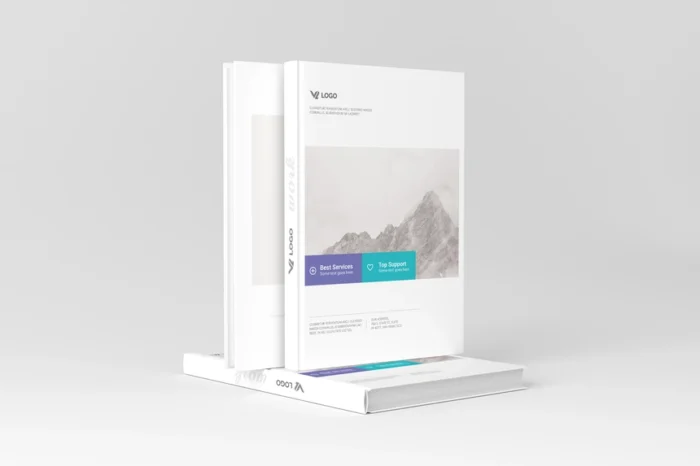 Free A5 Hardcover Book Mockup PSD Download - Image 2