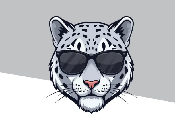 Grey Tiger Logo Template – Editable Vector in AI & EPS, Modern Design for Branding Use