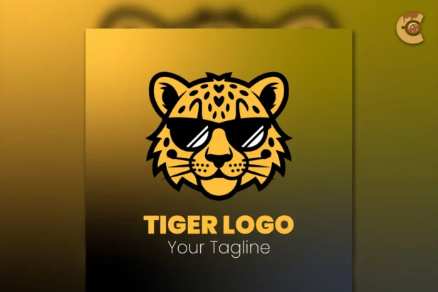 Mascot Tiger Logo Template – Swag Lion Vector in AI and EPS Format, Free for Personal and Commercial Use