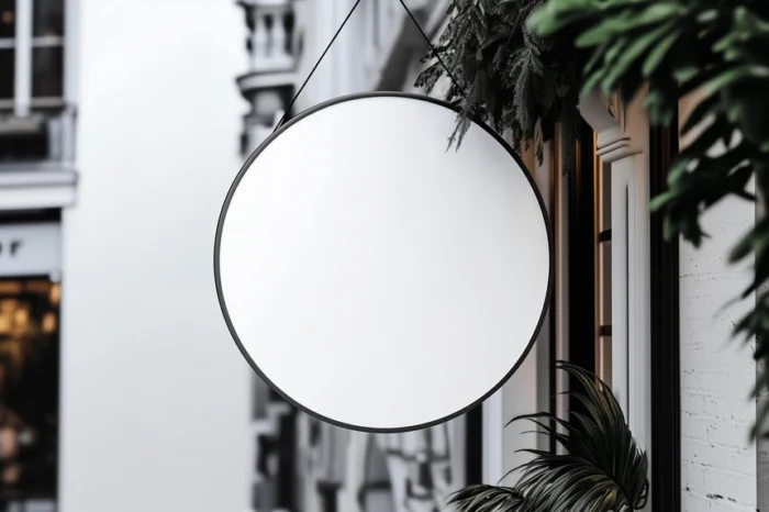 Free Hanging Signboard Logo Mockup - Image 2