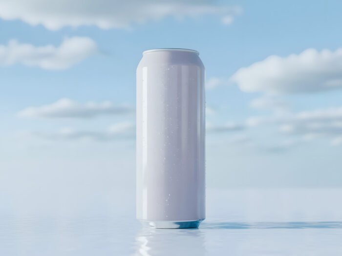 Free Realistic Can Mockup PSD with Water Droplets - Image 2