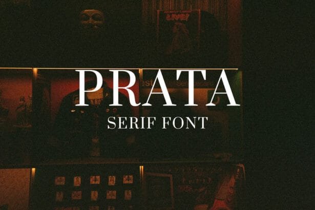 Prata Serif Font – luxury Didone typeface with classic elegance, perfect for business and high-end designs.