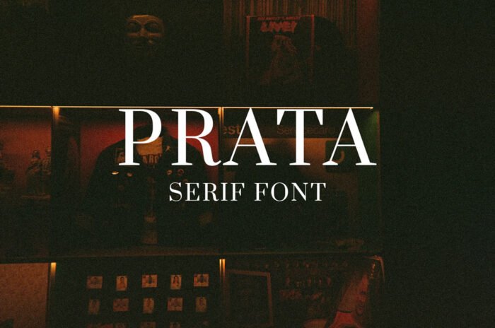 Prata Serif Font – luxury Didone typeface with classic elegance, perfect for business and high-end designs.