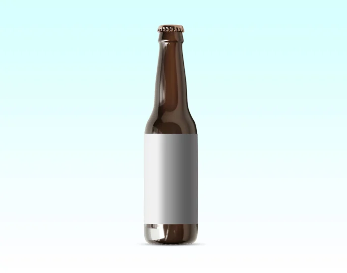 Photorealistic Beer Bottle label Mockup – Free PSD