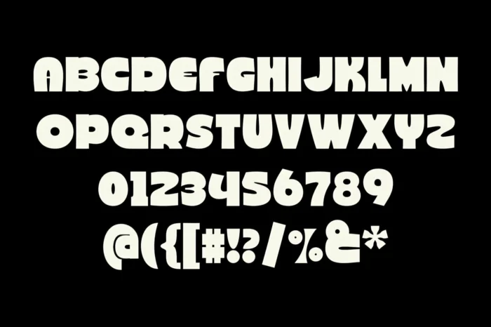 WTF Bold Groove – groovy display font with punctuation and global support.