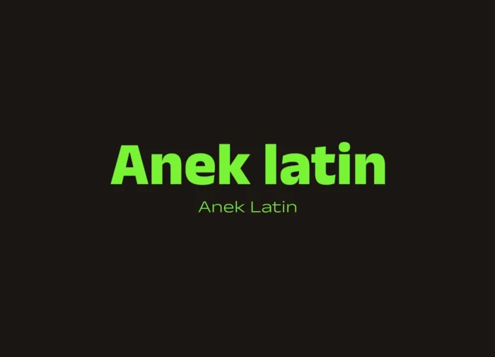 Free Anek Latin font with condensed, simple, and expanded styles