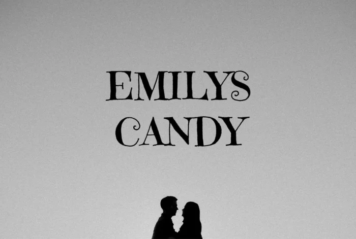 Emilys Candy romantic display font with heart accent