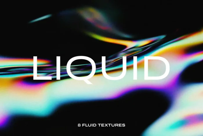 Free rainbow liquid textures templates with sci-fi vibe