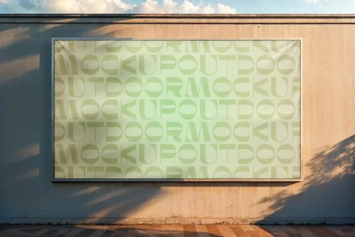 High-res street billboard template for campaigns