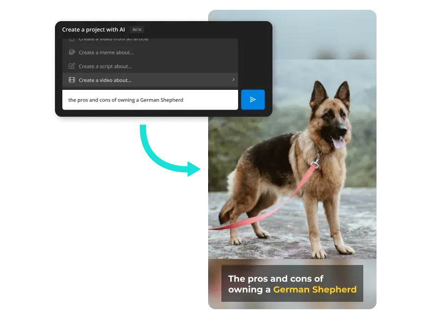 Kapwing AI Video Generator (Text-to-Video Assistant)