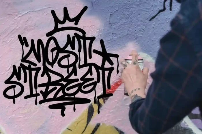 Free graffiti font perfect for skate, music, and streetwear