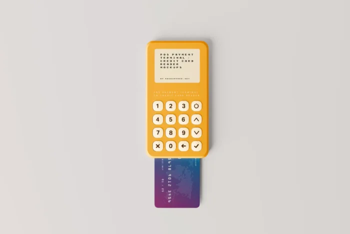 Free Credit Card Reader Mockup PSD